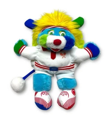 Rare Vintage 1987 Mattel Sports Euro Popples Tennis Plush Toy 12" Korea - Image 1 of 4