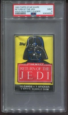 1983 TOPPS STAR WARS - RETURN OF THE JEDI! - SERIES 1 - WAX PACK - VADER - PSA 9 - Image 1 of 2
