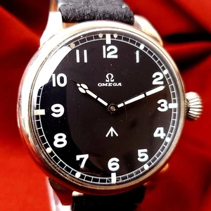 Vintage Watch Marriage Men's Wristwatch Swiss Made Black  Dial Serviced - Picture 1 of 18