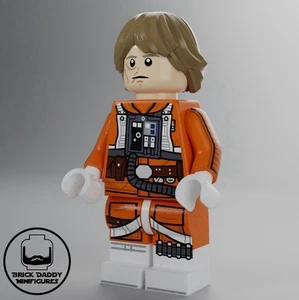 LEGO Star Wars Brickdaddy Custom The Pervasive Pilot Luke Skywalker Minifigure - Picture 1 of 2