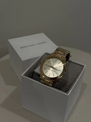 Reloj Michael Kors Mujer Delgado Pasarela Tono Dorado MK3179 42mm *NUEVO EN CAJA DE REGALO* Foto 1 de 4