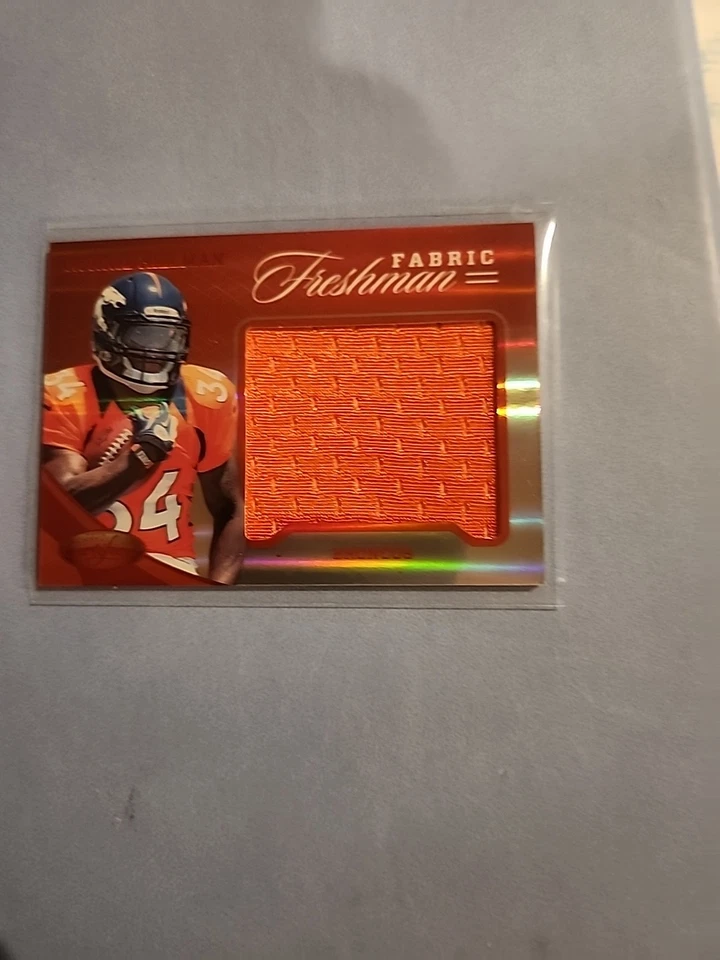 2012 Certified Freshman Fabric Mirror Red /149 Ronnie Hillman #344 Rookie RC - Image 1 of 3