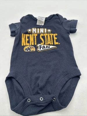 Champion Kent State One Piece Youth Boy 6-9M Blue Graphic Print Snap..#25660 - Image 1 of 4