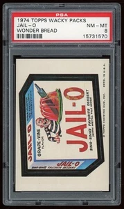 1973 Topps Wacky Packages pegatina Jail-O Wonder Bread primera serie PSA 8 - Imagen 1 de 3