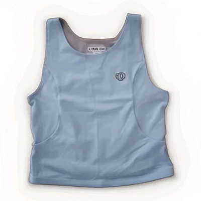 Camiseta sin mangas de ciclismo Pearl Izumi para mujer talla pequeña con un bolsillo azul pálido gris Foto 1 de 4