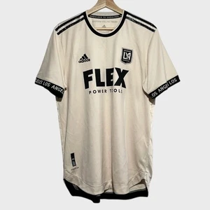 Camiseta de fútbol Adidas LAFC LA FC 2021/22 corte profesional auténtica beige visitante MLS grande L - Imagen 1 de 4