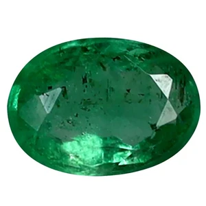 0.56 ct Oval Cut (6.60 x 4.73 mm) Colombia Natural Green Emerald Gemstone - Picture 1 of 1