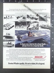 1987 ADVERTISEMENT for Boston Whaler Super Sport Limited fishing 13 15 17 Boat - Picture 1 of 1