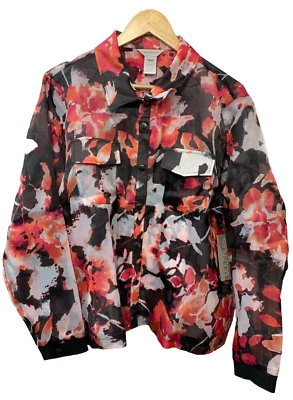 MULTIPLES Women's Cuffed Long Sleeve 2-Pocket Snap Front Lined Jacket Size XL - Image 1 of 4