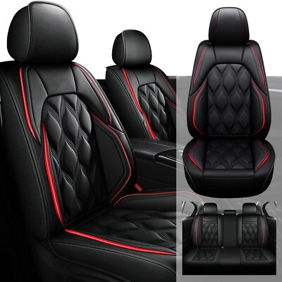 For LINCOLN MKX 2008-2018 Luxury Car Seat Covers PU Leather Full Set Protector Foto 1 de 4