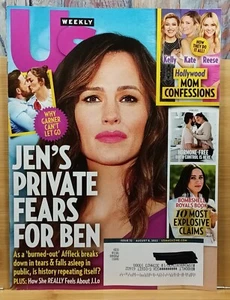 U.S. Weekly Magazine AUG 8, 2022 Jen's Private Fears for Ben - Picture 1 of 10