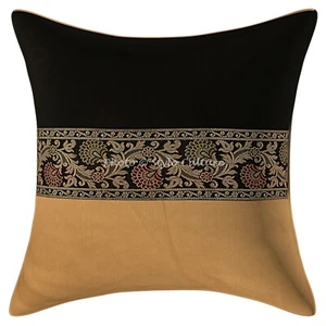 Decorative Home Decor 16 x 16 in Boho Cushion Cover Brocade Jacquard Pillow Case - Picture 1 of 5