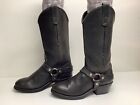 VTG WOMENS UNBRANDED HARNESS MOTORCYCLE BLACK BOOTS SIZE 7 M