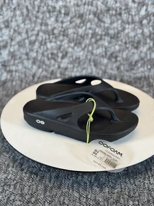 OOFOS OOriginal Recovery Thong Sandal Women's Size 6 - Black - Picture 1 of 8