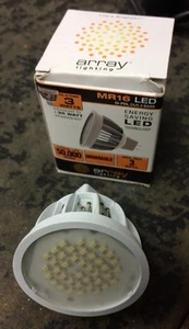 New Array MR16 LED light bulb 3.3 watt 12v bi-pin gu5.3 base - Picture 1 of 7