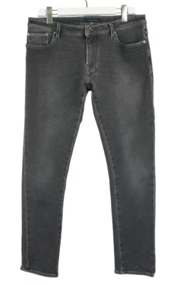 Pantalones de mezclilla JACOB COHEN hechos a mano cómodos para hombre W35 elásticos suaves calce cónico cremallera Foto 1 de 4