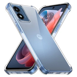 Funda/Protector de Pantalla TPU Transparente Antigolpes para Motorola Moto G Play 2024 - Imagen 1 de 19