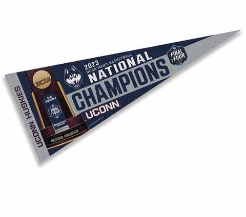 UCONN Connecticut Huskies 2023 Basketball National Champs NCAA 12x30 Cover