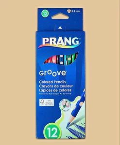 Lápices triangulares Prang Groove✍️ Colores surtidos ✍️ Juego de 12 ✍️ 3,3 mm sostiene - Imagen 1 de 2