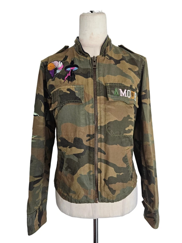 Zadig & Voltaire Camouflage Patches Jacket - Image 1 of 4