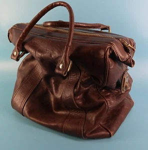 RIRI BRAUNE DICKE LEDERTASCHE - Bild 1 von 4