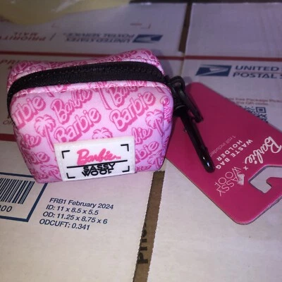Barbie Dog Poop Bag Holder for Leash Doggie Waste Bag Dispenser Soft Fabric Pupp - Image 1 of 4