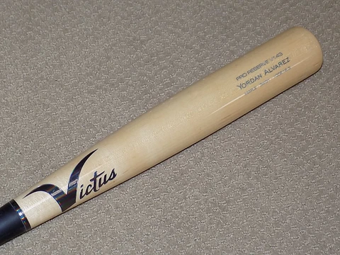 Yordan Alvarez Maple Victus Game Used Rookie Bat 2019 Houston Astros PSA GU 7 Cover