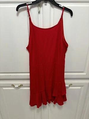 Vestido Band Of Gypsies Roma Rojo Correa Espagueti Para Mujer Talla L” Foto 1 de 4