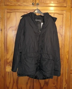 Men’s French Connection black nylon parka with faux fur hood Size 3XL BNWT - Picture 1 of 5