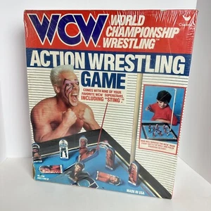 Vintage 1991 Cardinal WCW Action Wrestling Game NEW SEALED VERY RARE - Picture 1 of 10