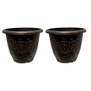 Vintage Grape Vine Pattern Planter Pot Elegance for Indoor & Outdoor 28CM X 37CM - Picture 1 of 38