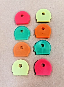 8 Flourescent Key Tags - Picture 1 of 2