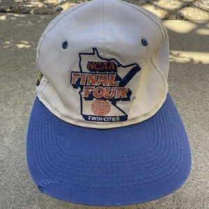 Vintage 90s NCAA Final Four Logo Snapback Hat Twin Cities - Picture 1 of 7