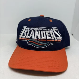 Vintage 90er NHL New York Islanders Snapback Wave Mütze JC Penney Sports Channel - Bild 1 von 10