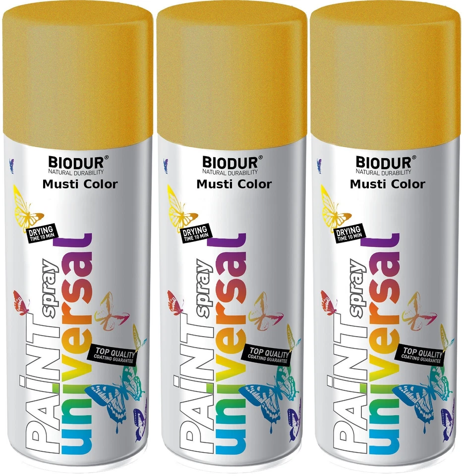 3x400ml Lackspray Sprühlack Felgenspray Spraylack Farbe Glänzend Special Kupfer - Bild 1 von 1