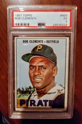 1967 Topps #400 Роберто Клементе PSA 5 EX 🔥🔥HOF Pittsburgh Pirates красивая карта! - Изображение 1 из 3