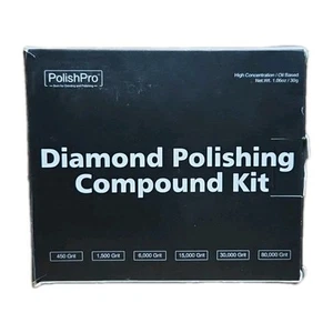 Diamond Polishing Compound Kit 6 Stage Polishing Lapping 450 Grit - 80,000 Grit - Picture 1 of 3