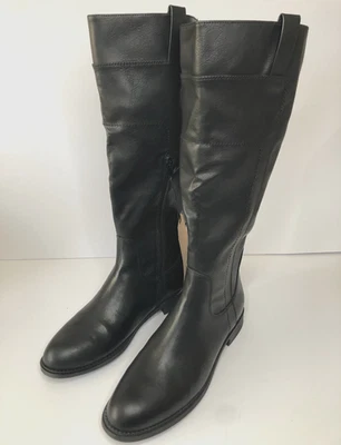 NOVAS Botas de Equitação Femininas Giovanna Salto Empilhado Tamanho 10 M Preto $115 - Imagem 1 de 4