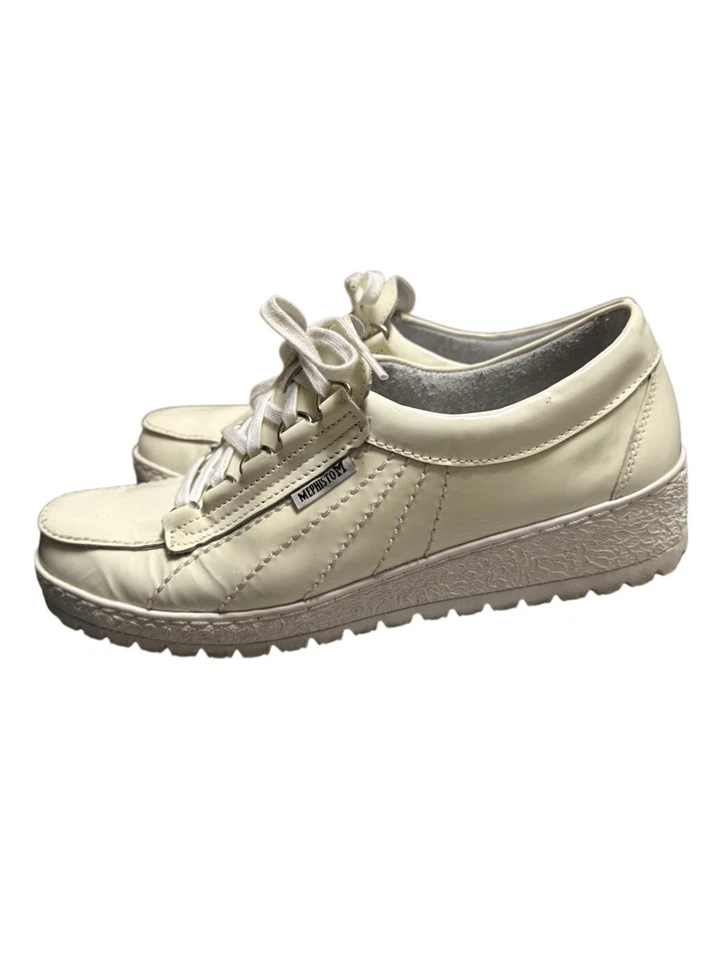 Zapatillas MEPHISTO Dama Originales Blanco Crema Talla 8.5 Para Mujer’s Foto 1 de 4