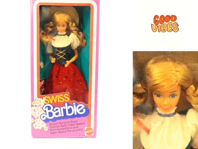 Muñecas Barbie suizas del mundo 1983 de colección NRFB 7541 Foto 1 de 4