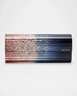 Bolso clutch Jimmy Choo nuevo con etiquetas Sweetie triple degradado brillo (orig. $1045) con impuestos Foto 1 de 4