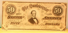 1864 Confederate $50 Richmond VA AU/BU