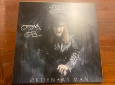 1 X SIGNED LITHO SILVER SMOKE VINYL OZZY OSBOURNE ORDINARY MAN black sabbath
