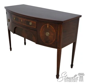L65669EC: HENKEL HARRIS Bow Front Inlaid Sideboard Buffet Brandy Board - Picture 1 of 22