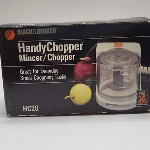 Black & Decker Handy Chopper Mincer Processor HC20 White Electric Tested 1988 - Picture 1 of 11