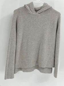 Athleta Pullover Damen klein grau Kapuze Ruhetag gerippt Langarm Pulli - Bild 1 von 13