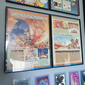 FRAMED Retro 1989 Dragon Warrior (Quest) ad/poster NES Video Game Wall Art - Picture 1 of 6