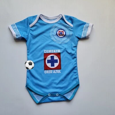 Cruz Azul one piece baby Jersey futbol jumpsuit bebe