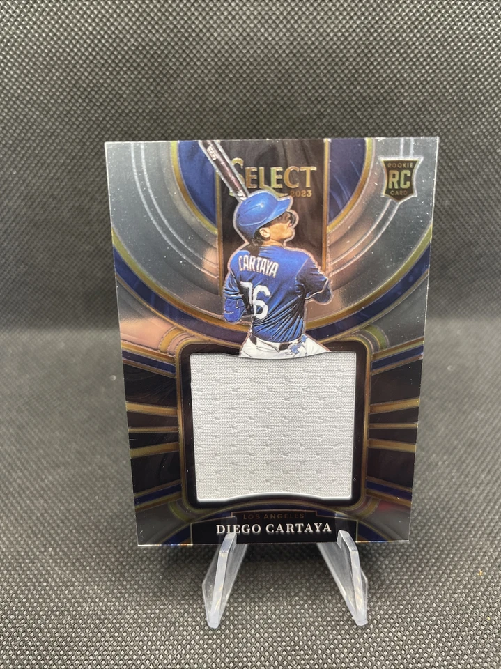 Diego Cartaya 2023 Select Rookie Jumbo Jersey Relic RC #DC Dodgers H21 - Image 1 of 4