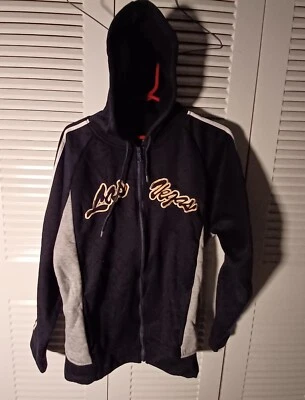 Chaqueta con capucha Las Vegas negra y gris ribete lateral pequeña Foto 1 de 4